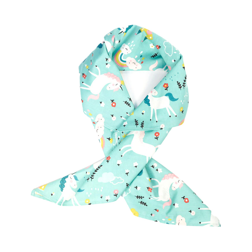 Mint Fairy Tale Print Hair Scarf By Unique Vintage