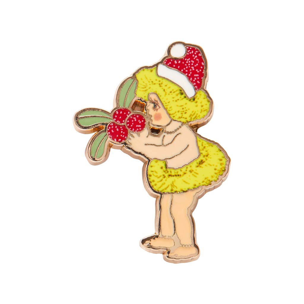 Native Berries Christmas Enamel Pin By Erstwilder X May Gibbs