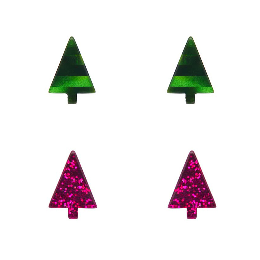 New Christmas Tree Stud Earrings By Erstwilder - Pick Your Color!