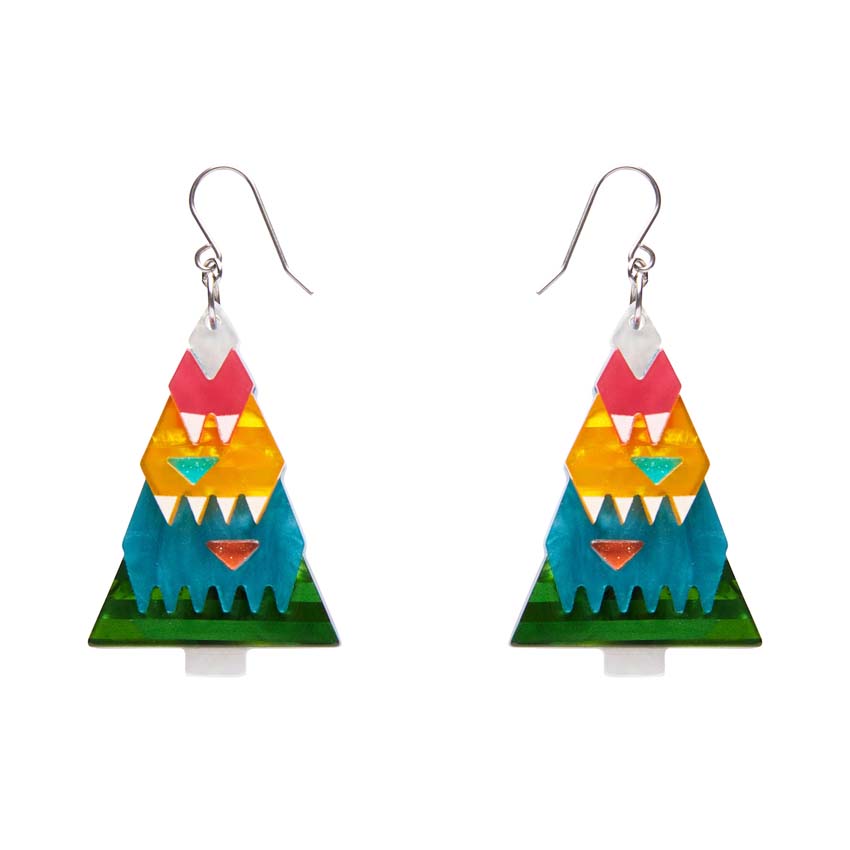 O Christmas Tree Drop Earrings By Erstwilder