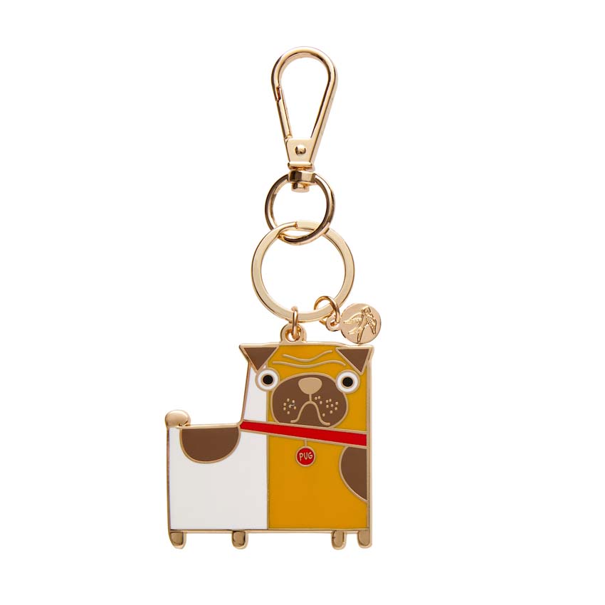 Order of the Pug Enamel Key Ring By Erstwilder X Terry Runyan