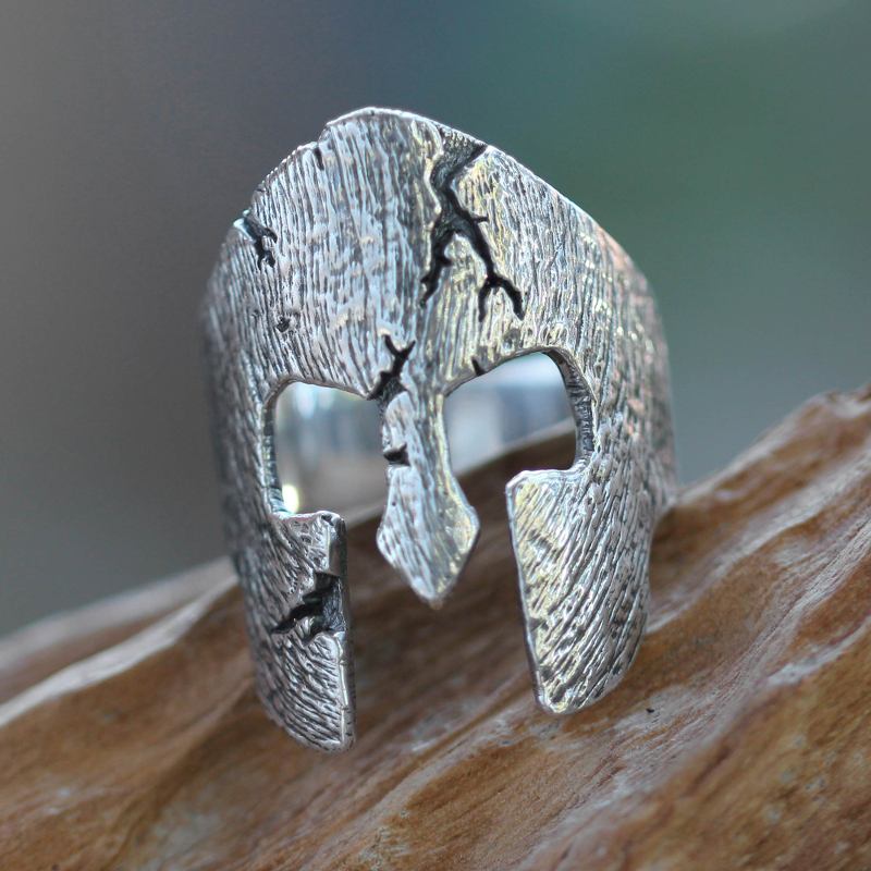 Original Sterling Silver Band Ring for Men, "Gladiator"