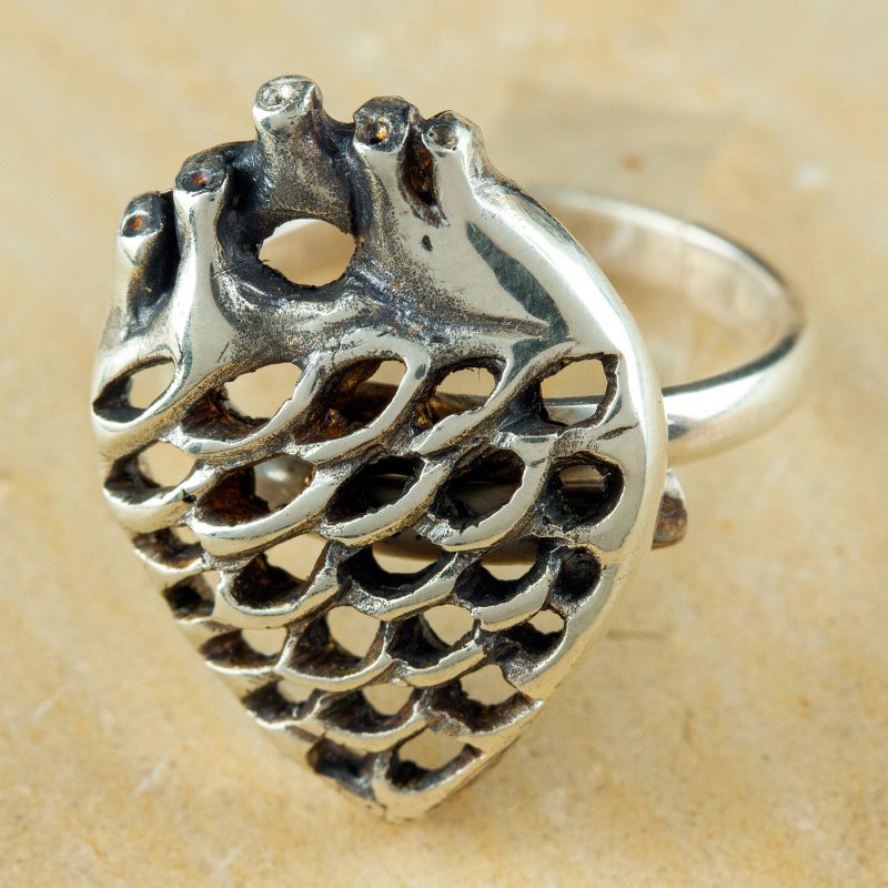 Agave Heart Sterling Silver Wrap Ring Crafted in Mexico, "Agave Heart"
