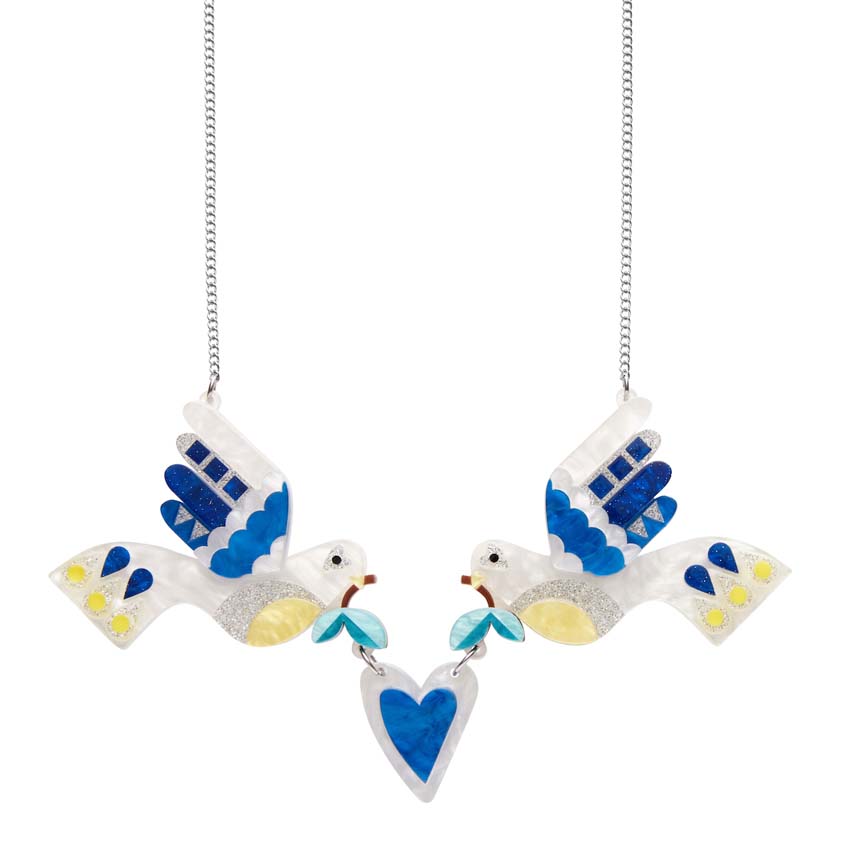 Peace & Love Necklace By Erstwilder