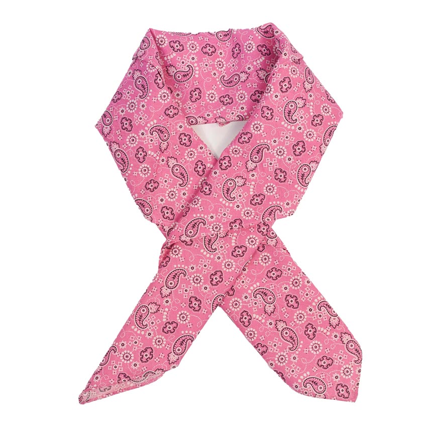 Pink Bandana Print Hair Scarf By Unique Vintage