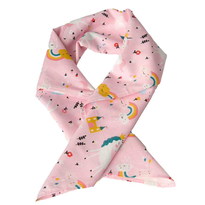 Pink Fairy Tale Print Hair Scarf By Unique Vintage