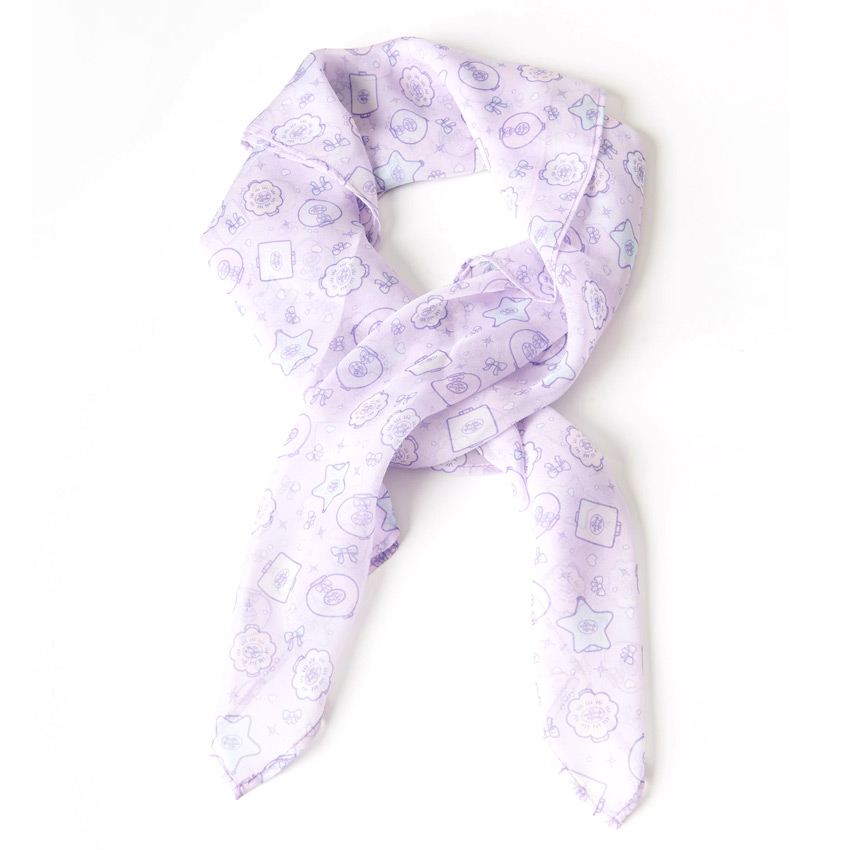 Polly Pocket X Unique Vintage Compact Collection Print Hair Scarf