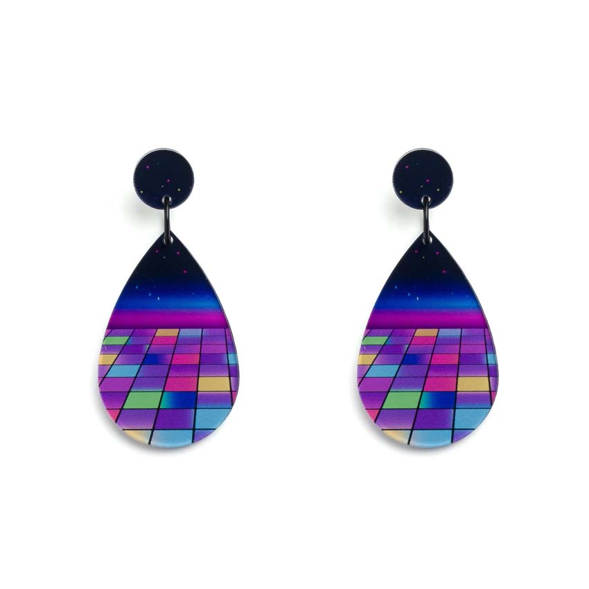 Retro Future Earrings By Wintersheart