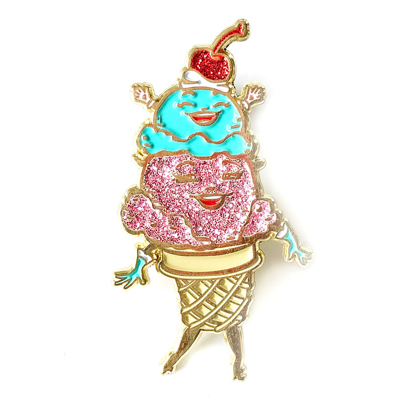 Scooped Enamel Pin By Kitschy Delish