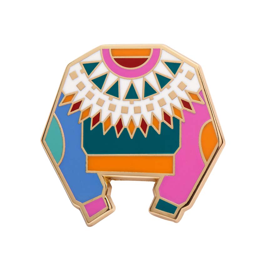 Seasonal Sweater Enamel Pin By Erstwilder