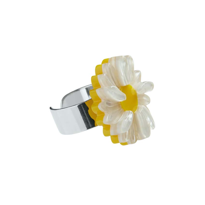 She Loves Me Daisy Statement Ring By Erstwilder - Pick Your Size!