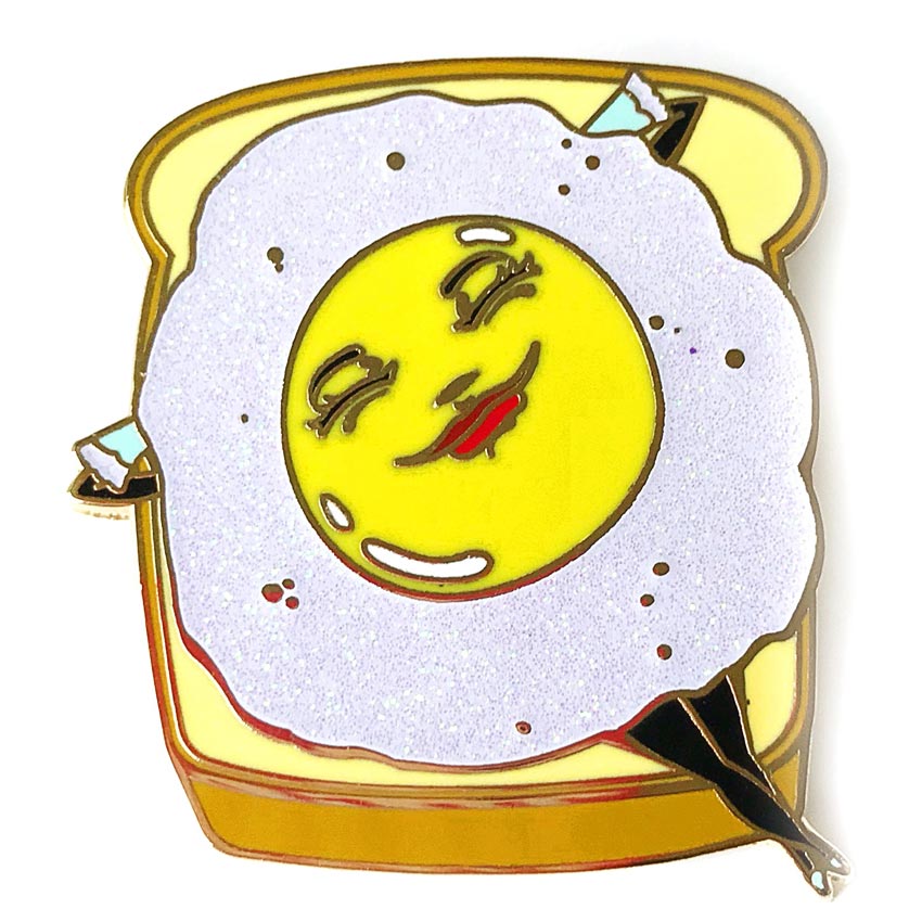 Sunny Side Up Enamel Pin By Kitschy Delish