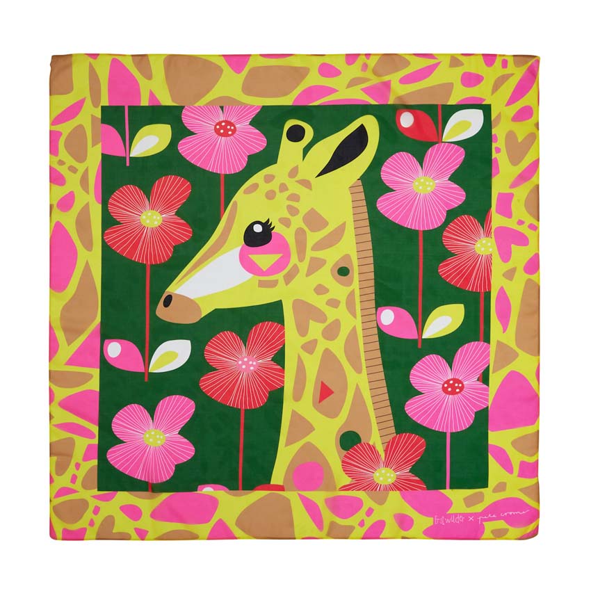 The Genteel Giraffe Square Scarf By Erstwilder X Pete Cromer