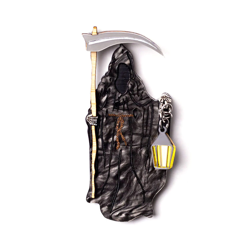 The Grim Reaper Brooch By Martinis & Slippers