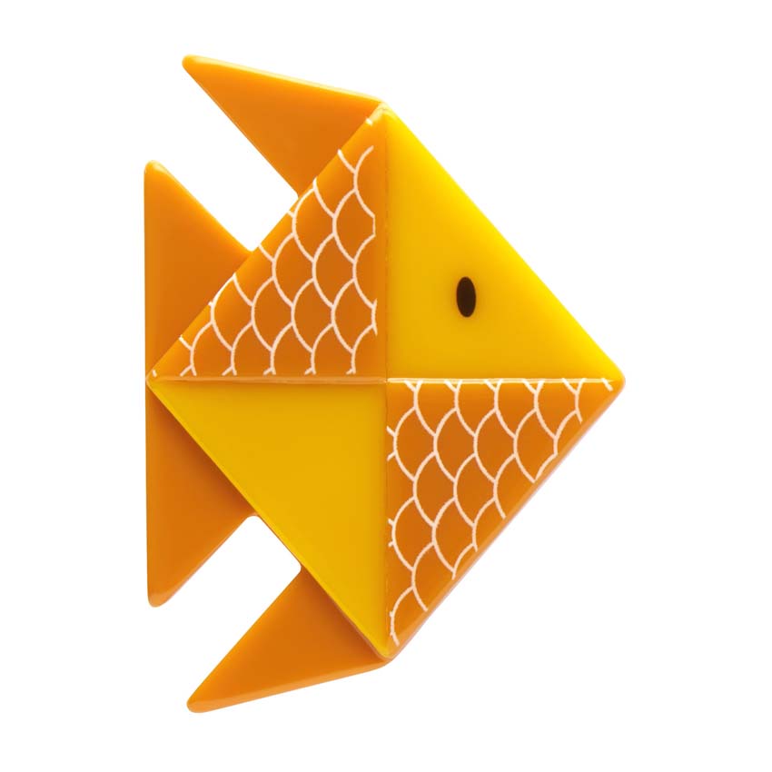 The Memorable Goldfish Brooch By Erstwilder