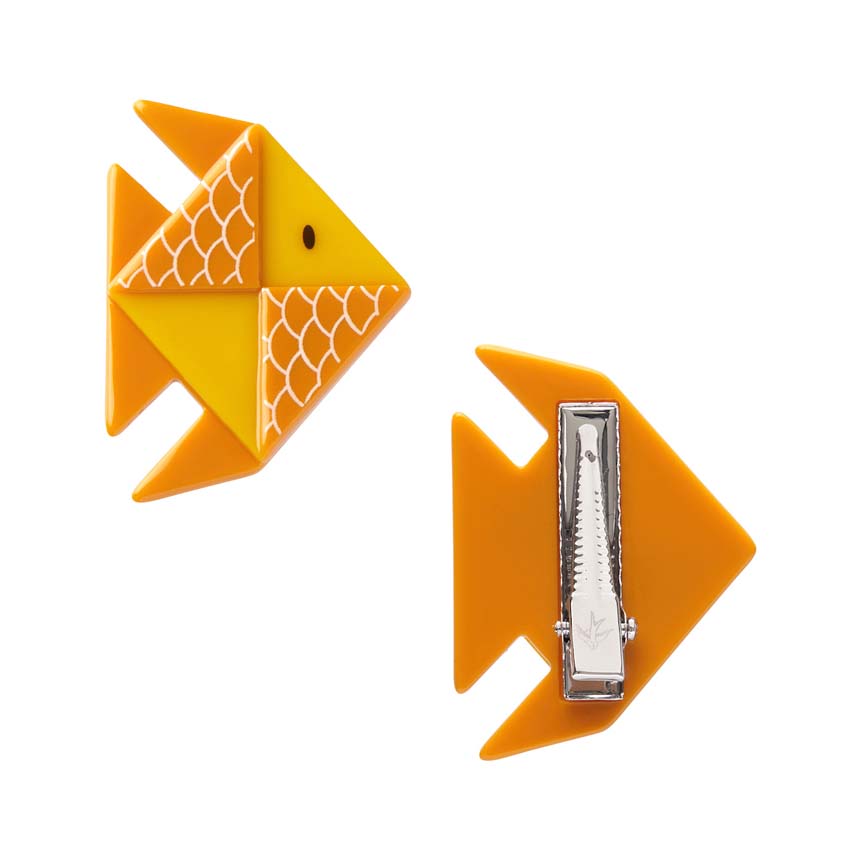 The Memorable Goldfish Hair Clips Set By Erstwilder