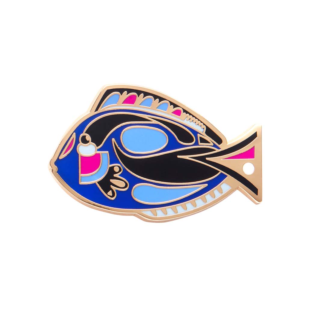 The Sartorial Surgeon Fish Enamel Pin By Erstwilder X Pete Cromer