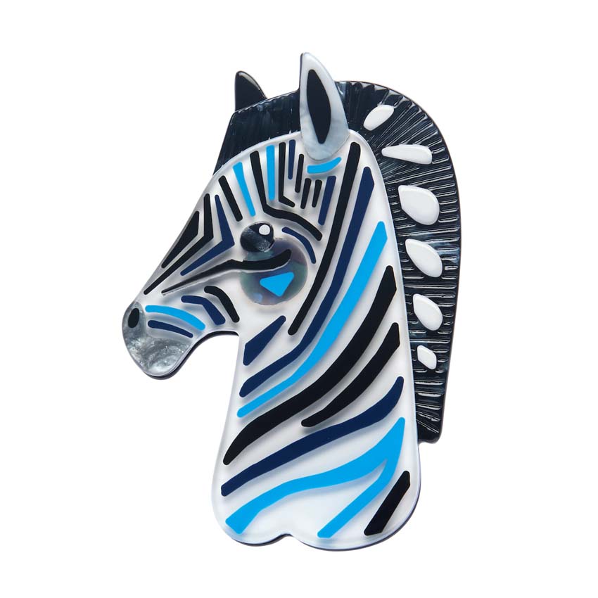 The Zealous Zebra Brooch By Erstwilder X Pete Cromer