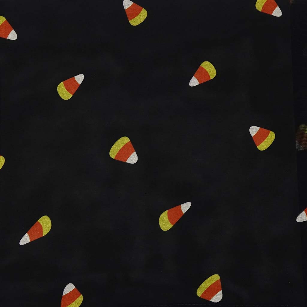 Black Candy Corn Scarf By Unique Vintage
