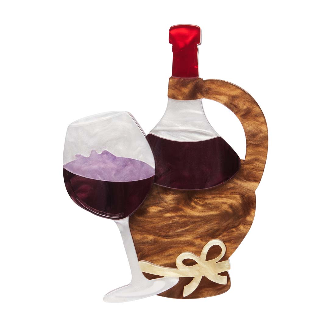 Vino Rosso Brooch By Erstwilder