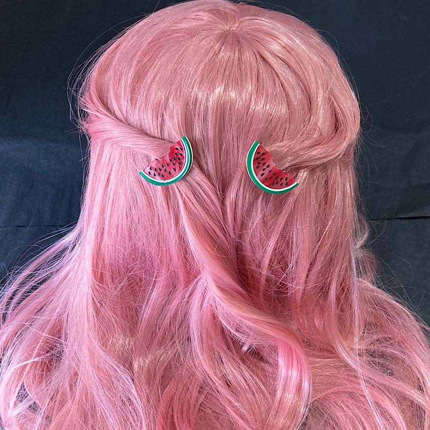 Watermelon Hair Clips By Tantalising Treasures