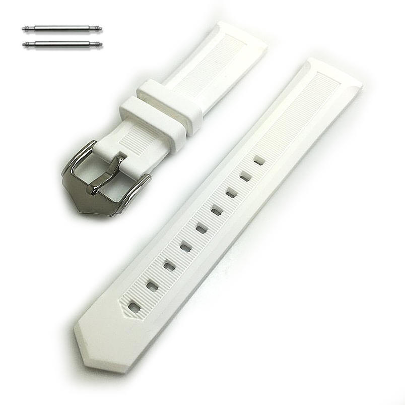 White Silicone Replacement Watch Band Strap #4412