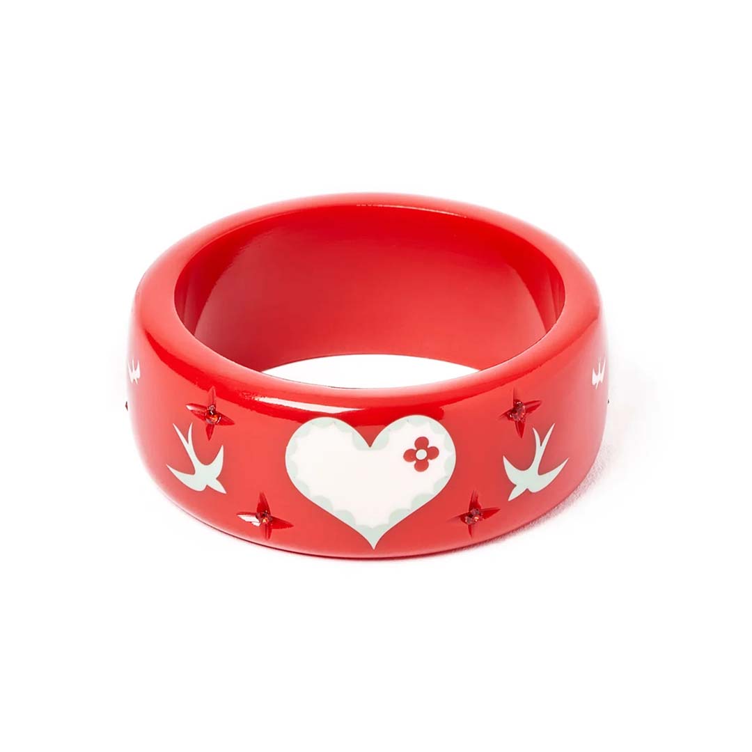 Wide All My Love Bangle By Splendette