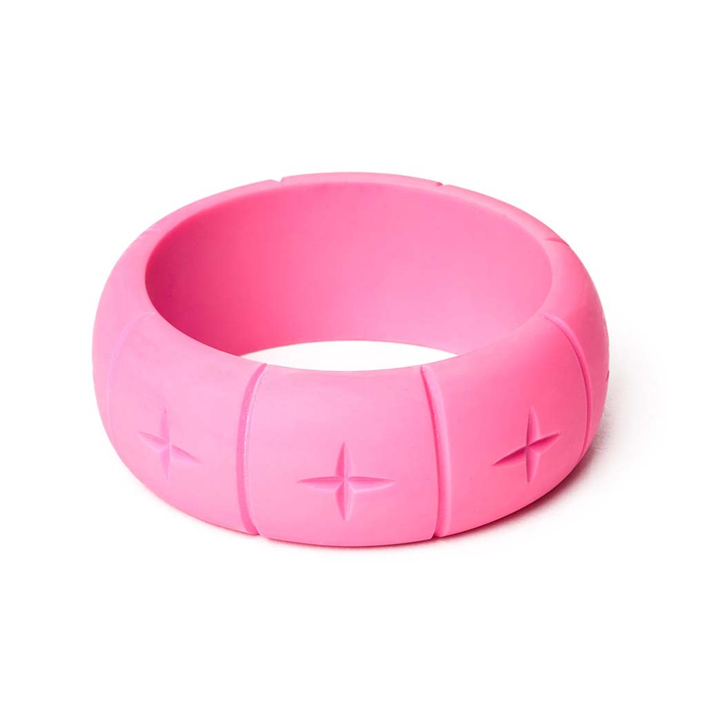 Wide Azalea Matte Bangle By Splendette