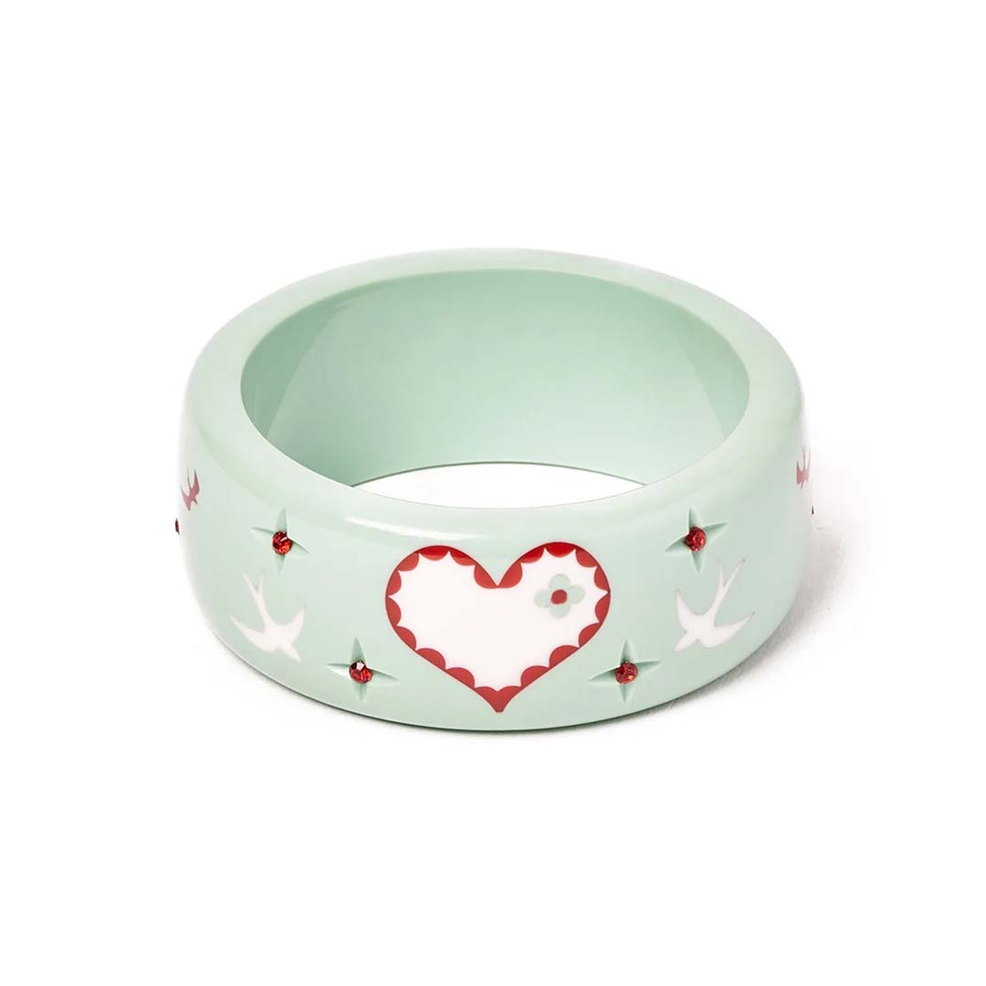 Wide Love Bird Bangle By Splendette - Maiden Only