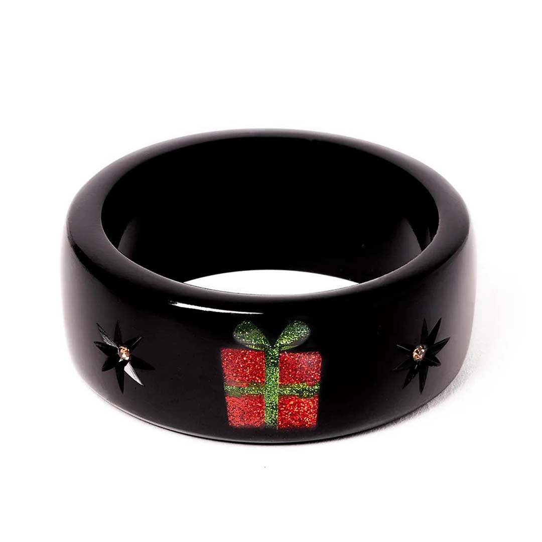 Wide Pressies Bangle By Splendette