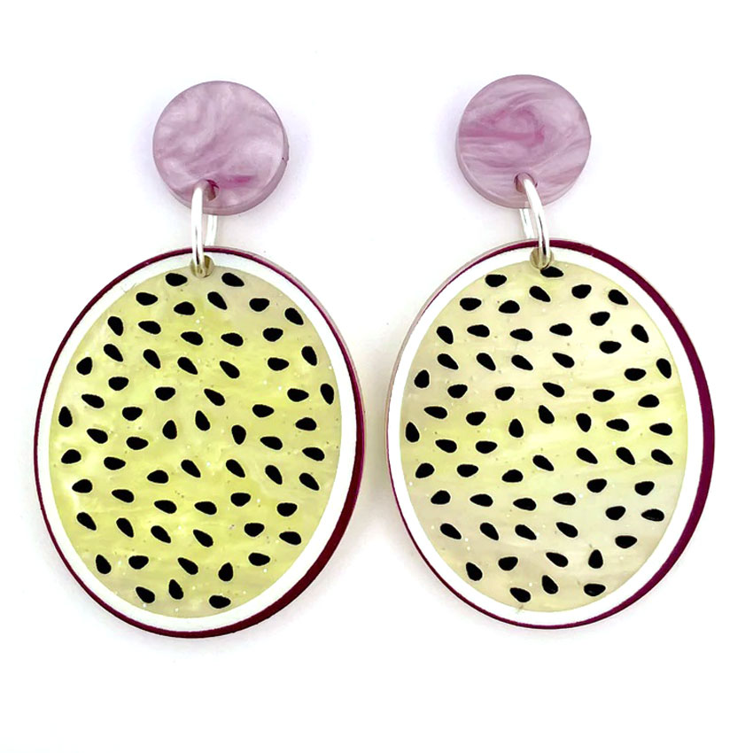 Passionfruit Earrings By Wintersheart