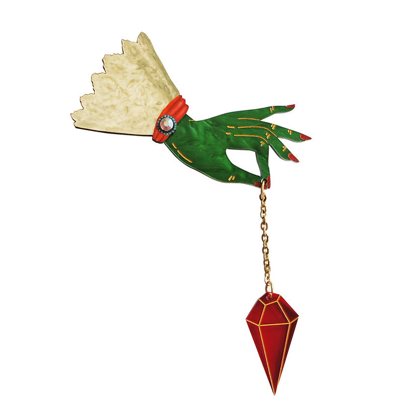 Witch Pendulum Brooch By Laliblue