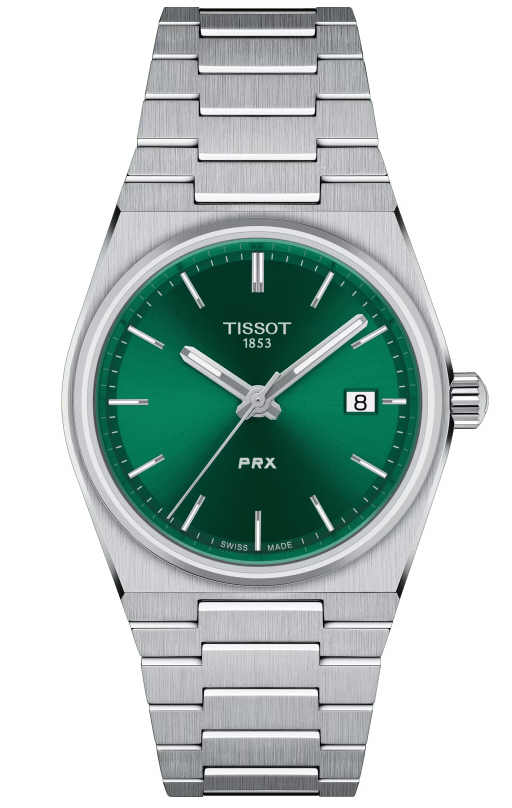 Women's Tissot 1853 PRX Elegant Swiss 35mm Green Dial Watch T1372101108100