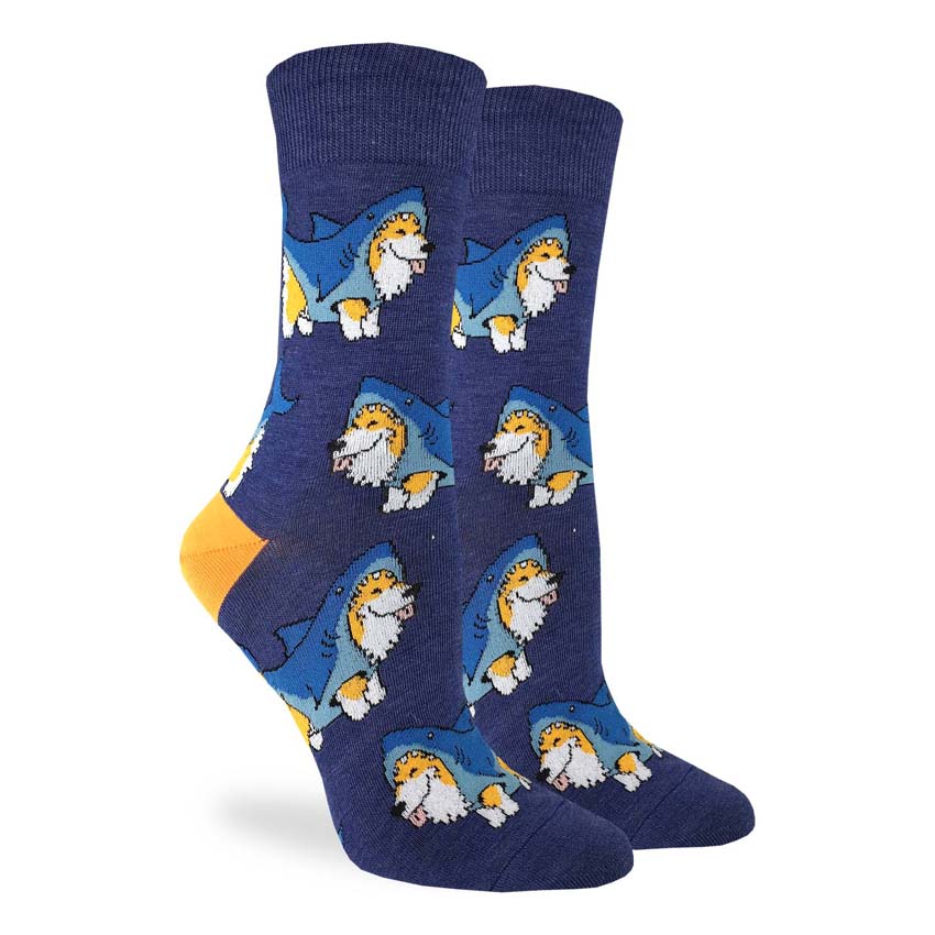 Women's Corgi Shark Socks
