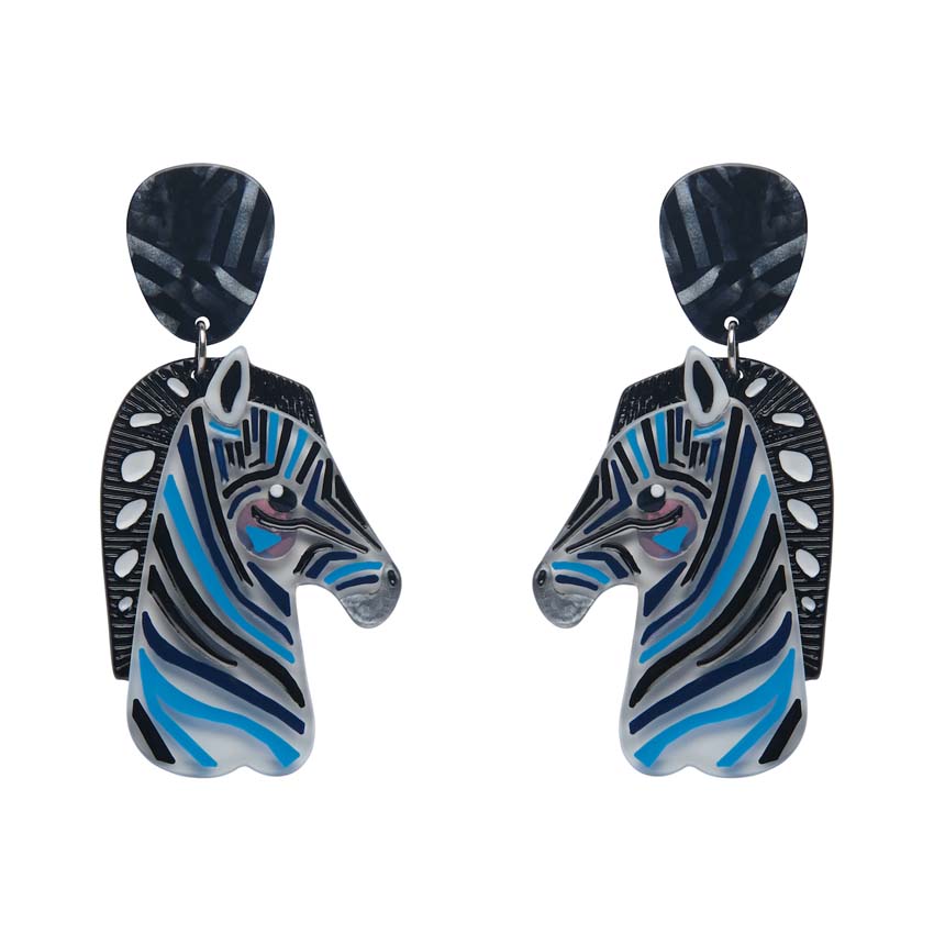 The Zealous Zebra Earrings By Erstwilder X Pete Cromer